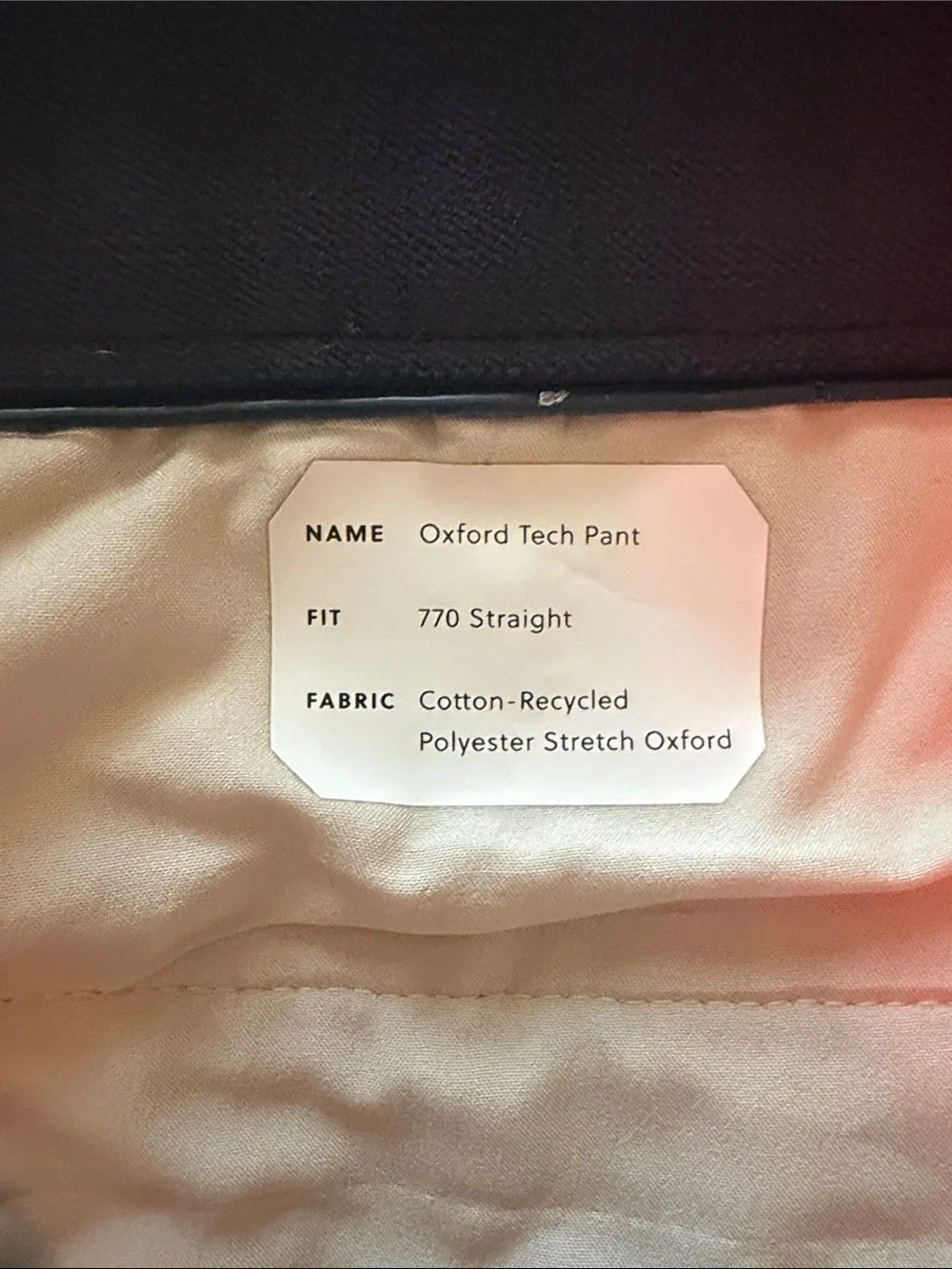 J. Crew Men's Oxford Tech Pant 770 Straight